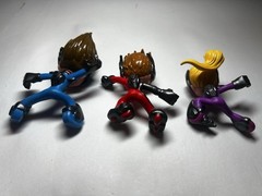 Ninja kidz Clubz Kids Action Figure Lot Of 3 cyber