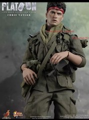 Hot Toys MMS 135 Platoon Chris Taylor Charlie Sheen Great figure Limited release