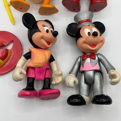 Arco Disney Action Figures Multicolor Mickey Minnie Donald Vintage Lot of 4