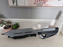Halo Combat Evolved Assault Rifle Prop 3D Printed 1:1 Moving Trigger, Mag