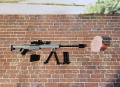 Valaverse Action Force Gray High Caliber Sniper Rifle & Effects 6″ Action Figure