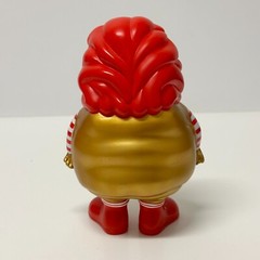 Ron English Metallic Gold Skull X-Ray MC Supersized Sofubi Figure by Secret Base