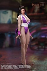 Mojoy Shiranui Mai Fighting Style Female Seamless Body 1/6 Action Figure Purple