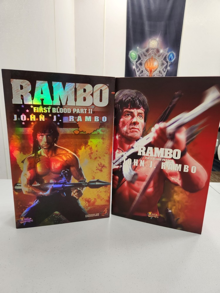 John J Rambo 1/6 Scale Figure MMS06 First Blood Part II Hot Toys Complete in Box