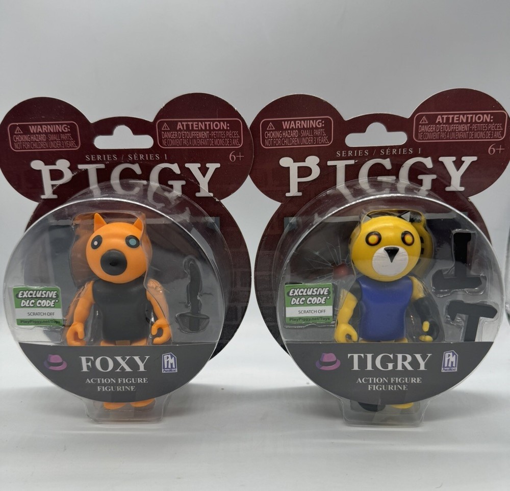 Roblox Piggy Series 1 TIGRY & FOXY Figures with Exclusive Download Code