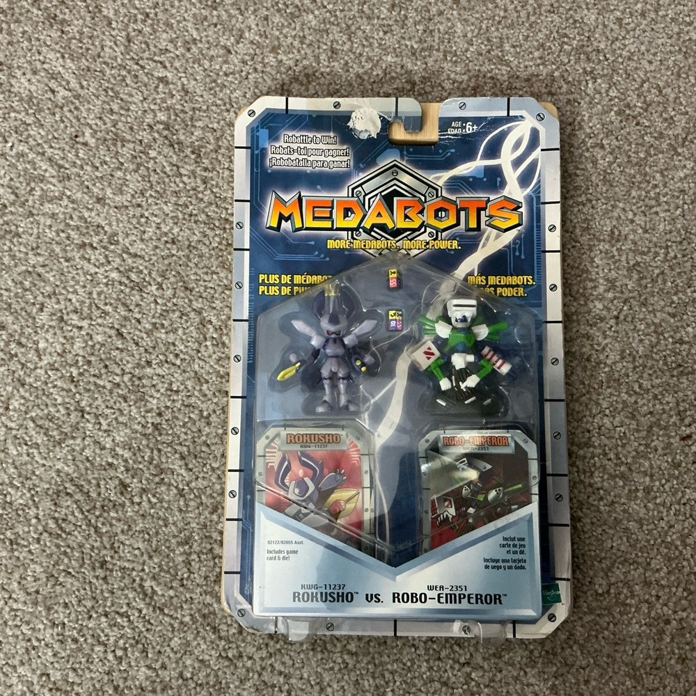 Medabots NIP Carded ROKUSHO Vs ROBO-EMPEROR Action Figures Hasbro