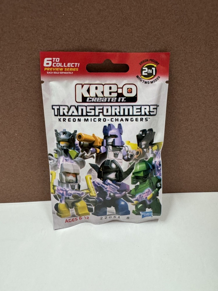 2 Kre-O Transformers Kreon Micro-Changers, Preview Series, Unopened, Hasbro