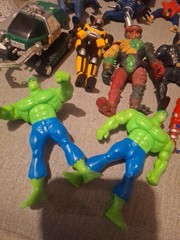 Vintage Batman spiderman90s Super Hero Marvel DC Comic Figures Water World Vehic