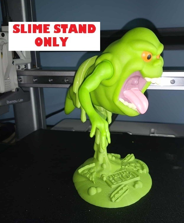 SLIMER “GREEN GHOST ” REAL GHOSTBUSTERS SLIME STAND