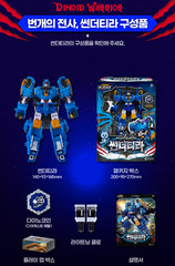 Miniforce Dinoid Warrior REX KAISER + 4 Headbot Set Transformer Robot Figure