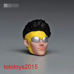 US 1:12 Invincible Cool Boy Eyes Head Sculpt Fit 6” Male Action Figure Body Toy