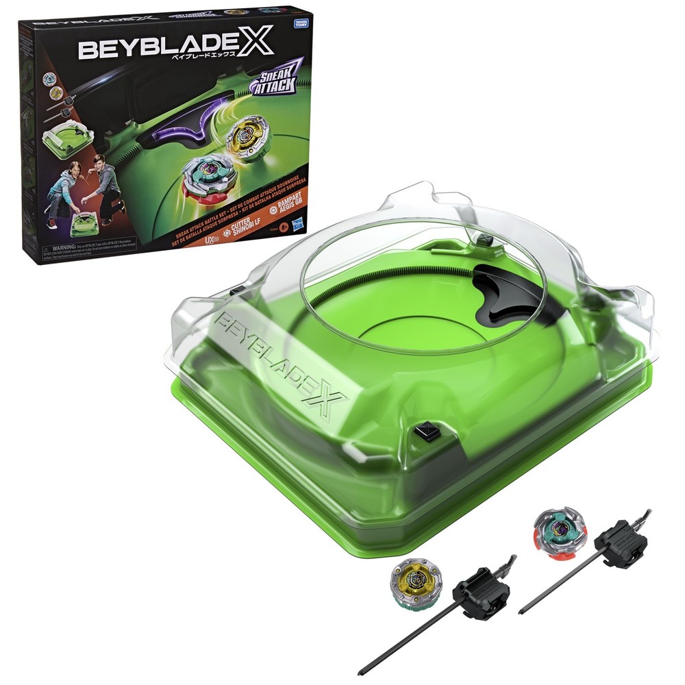 Beyblade X Sneak Attack Battle Set with Beystadium Arena, Rampart Aegis GB & …
