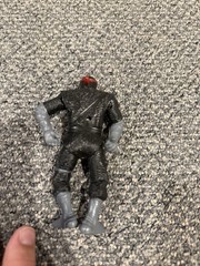 Black & Gray Masked Ninja Action Figure Toy, Red Goggles/Mask, Plastic