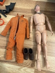GI Joe 1966 Sea Sled & Frogman With Accessories, Cave & Box As Is Untested