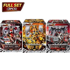 Metal Cardbot W 3 Set Savannard Bloodwing Tachy Transform Robot Toy Korea