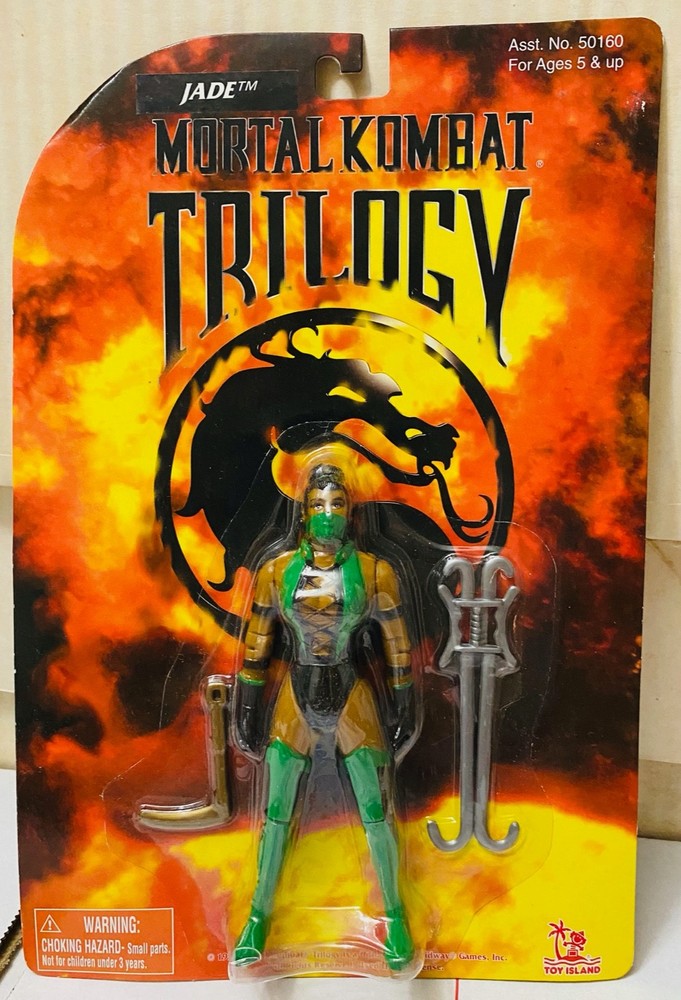 Toy Island 1994 Mortal Kombat Trilogy Jade original MOC sealed nice