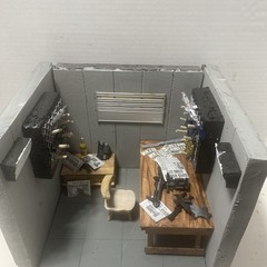action figure diorama 1:12 Made From Styrofoam, Wooden And Plastic Parts