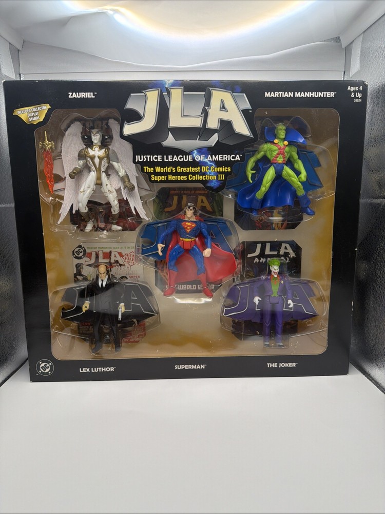 JLA Justice League of America Figure Set DC Comic Super Hero Collection 1999 B8
