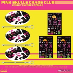Mezco Toyz One:12 Pink Skulls Chaos Club Unholy Encore Boxed Set