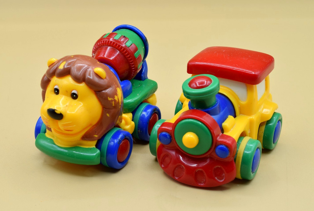 2 Jackpot (like Discovery) Mini Friction Powered Truck & Train