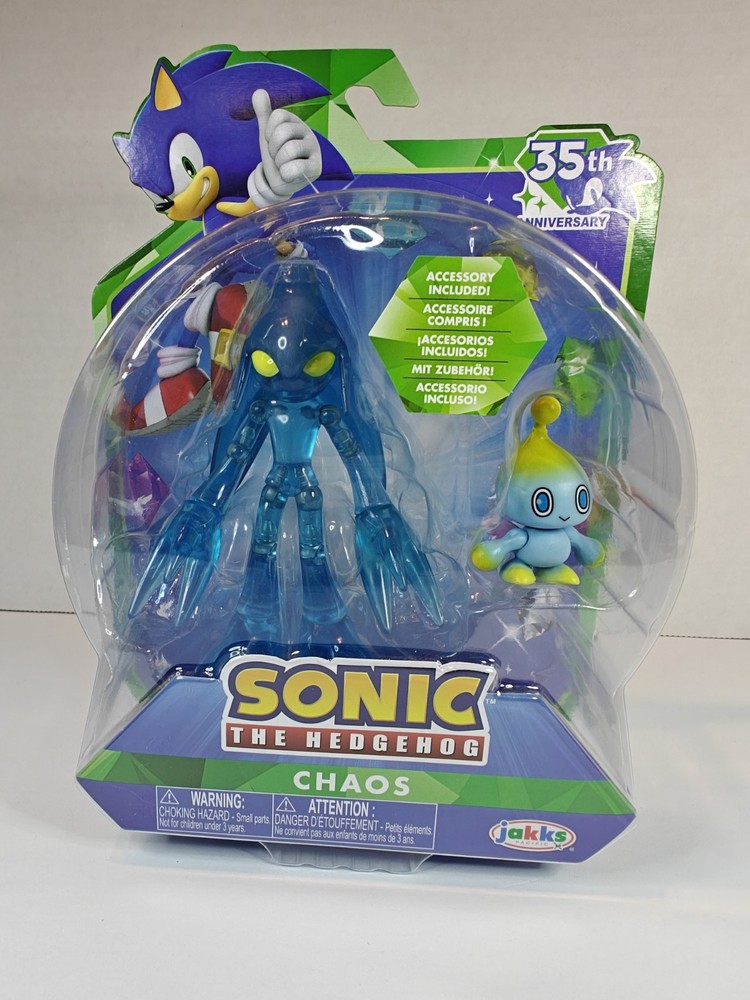 Sonic The Hedgehog CHAOS with CHAO 4″ Figure 35th Anniversary 2026 Jakks