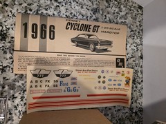1966 Comet Cyclone GT 1/25 Model Kit AMT Vintage MIB NEW Unbuilt