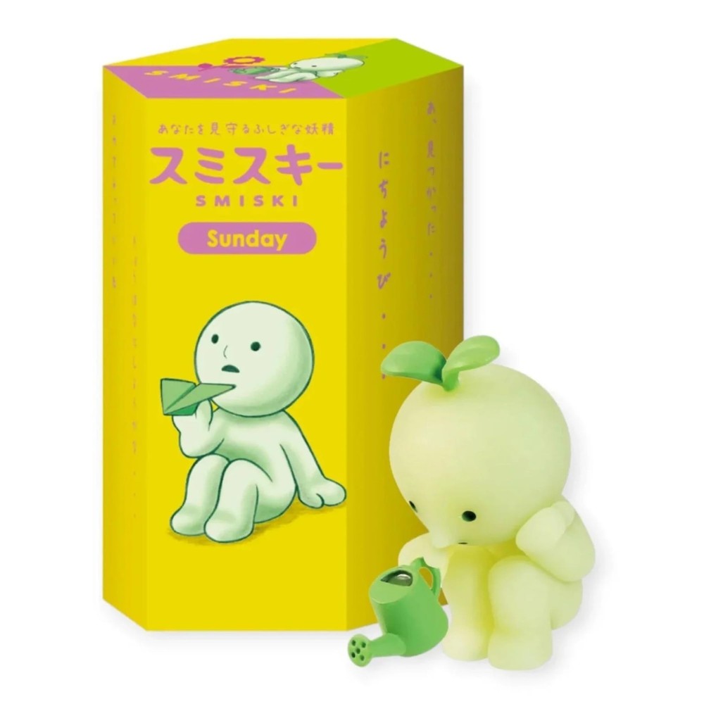 Smiski Glow in The Dark Figure, Sunday Series, Random Style, 1 Pack Blind Box