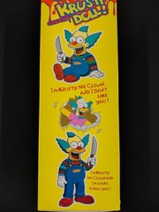The Simpsons PARODY Krusty The Clown Childs Play Chucky Doll 14” Made In Mexico