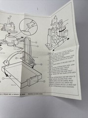1989 TMNT Turtle Flush-o-matic Instructions Blueprints Vintage Playmates