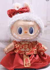 Custom Made RED DRESS Bow LUNAR NEW YEAR For 38 CM Time To Chill Fall Into Wild