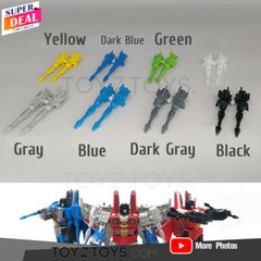 3D DIY Spoiler KIT Laser gun pairs FOR Siege Starscream Thundercracker Skywarp