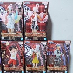 One Piece Film Red DXF Figure 18 Complete Full Set Uta Shanks Luffy Banpresto