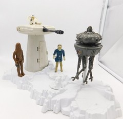 Vintage Star Wars Turret & Probot Playset with figures KENNER 1980