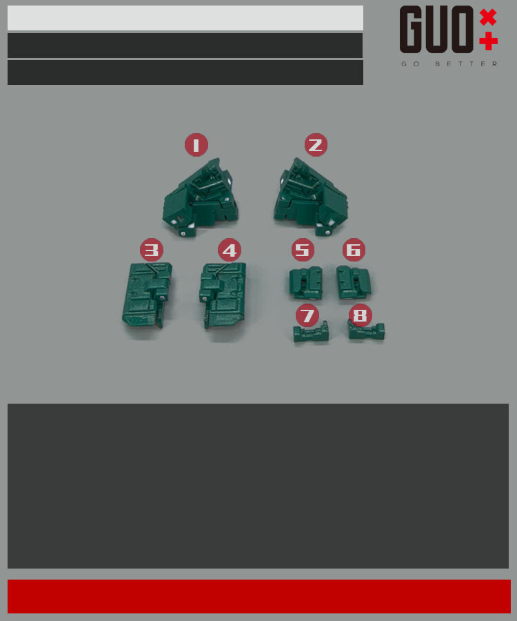 Go better studio GB-1116 upgrade kit for Legacy United Go Bots Treds,in stock