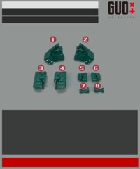 Go better studio GB-1116 upgrade kit for Legacy United Go Bots Treds,in stock