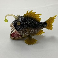 Chap Mei Angler Fish Action Figure Kids Unisex 9 Inch Black Yellow Deep Sea Toy