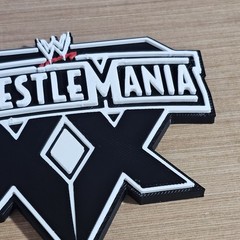 WWE Mattel WrestleMania XX 20 2004 4 X 3.5 Inch Logo Accessory