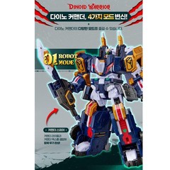 Miniforce Dinoid Warrior Dino Commander 4 Mode Transforming Robot Trailer Toy