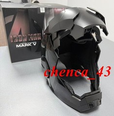 New in US!!! Black Iron Man 1:1 MK5 Helmet Jarvis Deformable Voice Control Mask