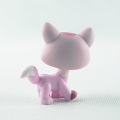 Mini Pet Shop Toys Pink Cat Girl Gift Green Eyes Short Hair Figures LPS #1788