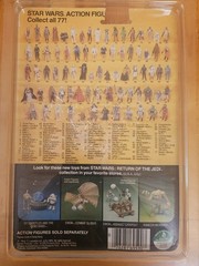 STAR WARS Lando Calrissian ROTJ 1983 KENNER 77 Back (torn punch, light crease)