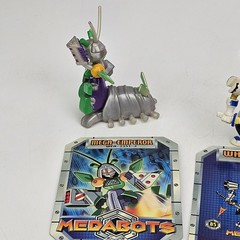 Medabots Action Figure Lot 7 Hasbro Takara Tomy 2.5” Mini Figures With Cards