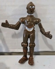 Vintage 1986 Star Wars Droids C3-PO R2-D2 1990 Chewbacca Figures LFL PVC