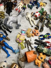 Huge Mixed Lot of Over 200 Random Toys & Figures HE MAN Anime review photos USED