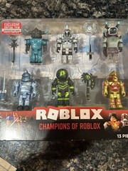 Roblox Champions of Roblox 15th Anniversary Edition Set. 6 Figures With Codes