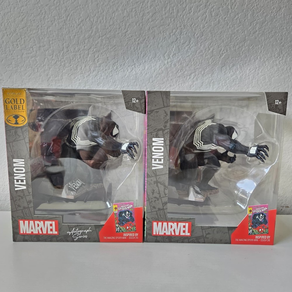 McFarlane Toys Marvel Amazing Spiderman Venom Autograph Series & Regular Edition