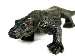 Realistic Beautifully Detailed Hand Painted Komodo Dragon Lizard PVC Figure