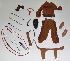 VINTAGE – 1967-68 – IDEAL – 12″ – CAPTAIN ACTION – TONTO OUTFIT & ACC. – C7/8