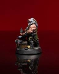 Dwarf Blacksmith Miniature, Resin Figure, Perfect for Tabletop RPGs