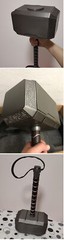 HCMY Full Metal Version 2.0 1:1 The Avengers Thor Hammer Replica Props Mjolnir